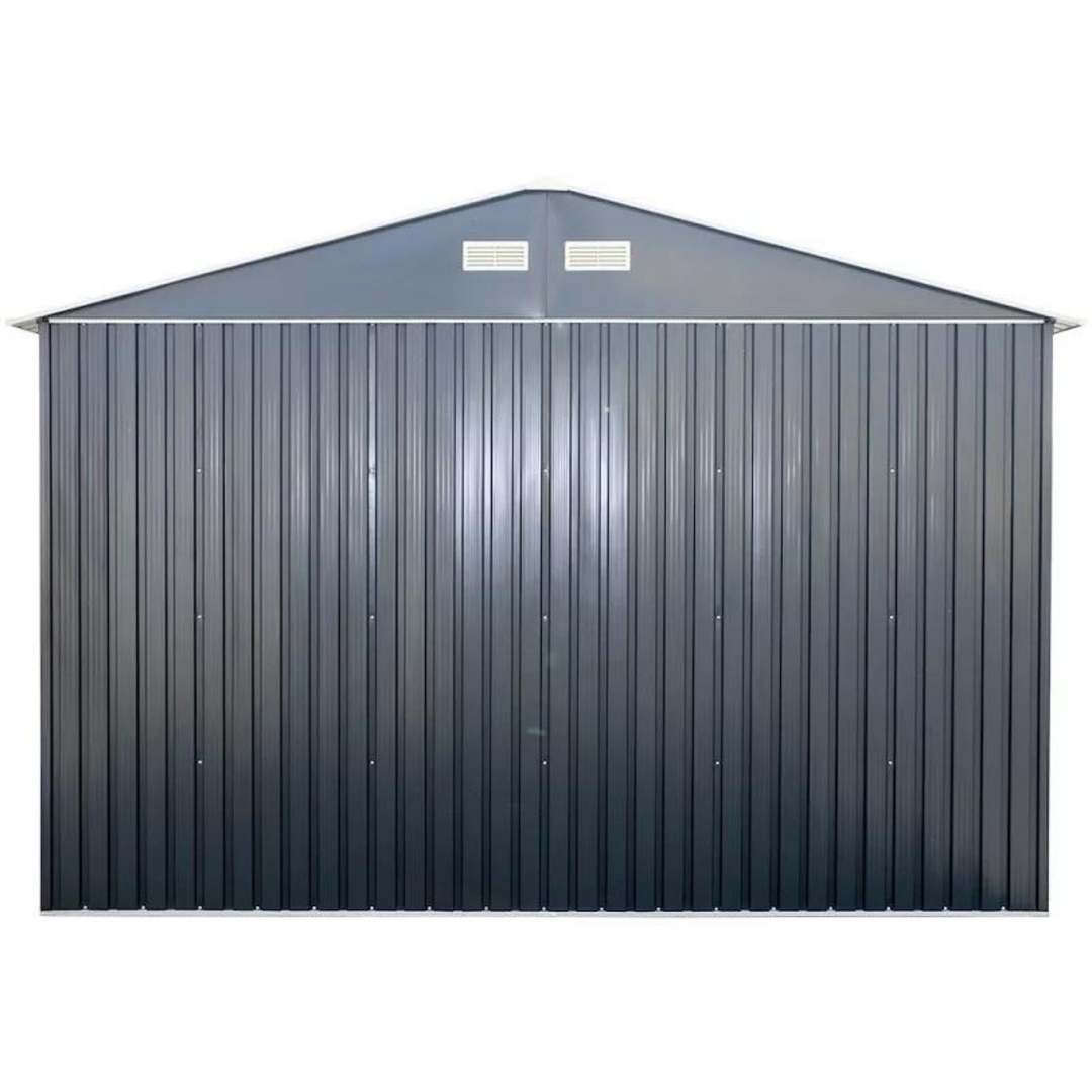 Olympian Fronted Apex Metal Garage - Garden Shed