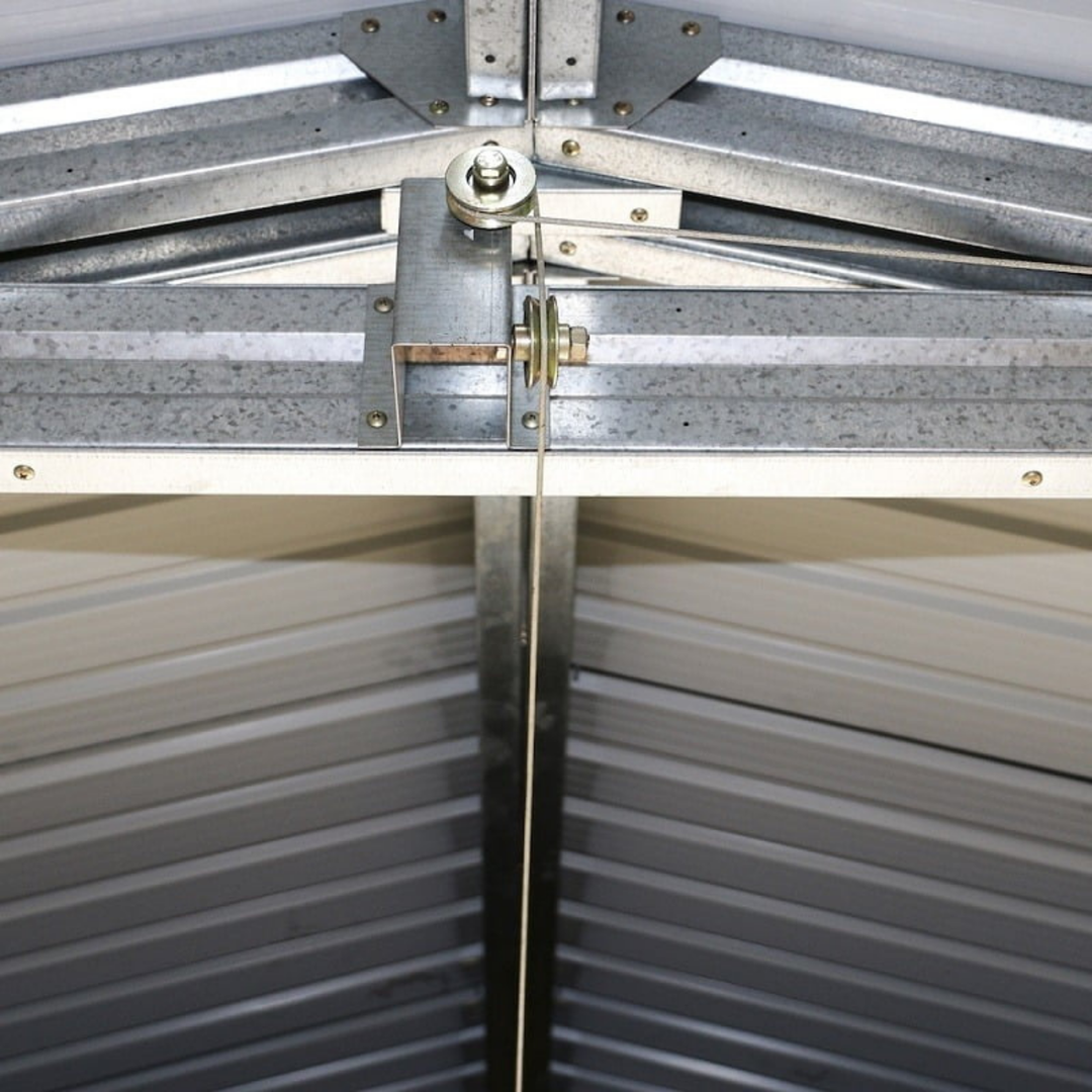 Olympian Fronted Apex Metal Garage - Garden Shed